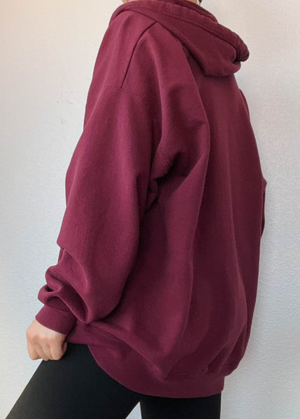 Burgundy Hoodie Jacket (XXL)