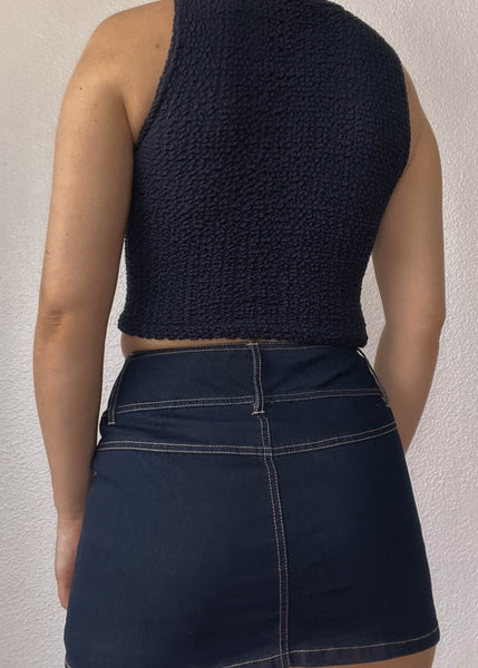 Navy Stretch Tank (S)