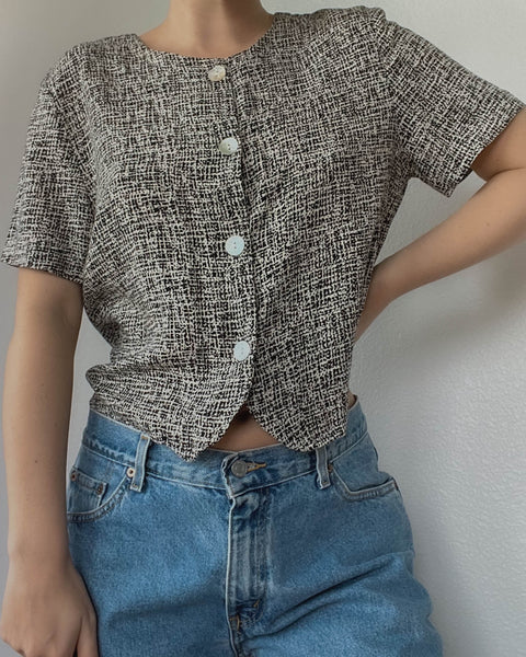 80’s Pebble Button-Down (M)