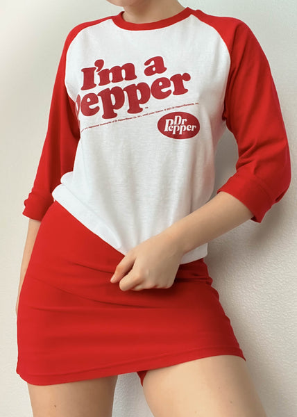 Dr. Pepper Baseball Tee (men's S)