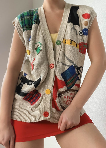 80's Sewing Vest (S-M)