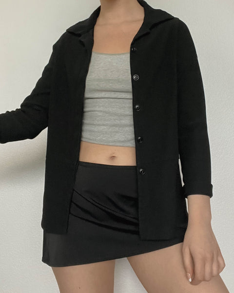 90’s Black Button-Down (S)