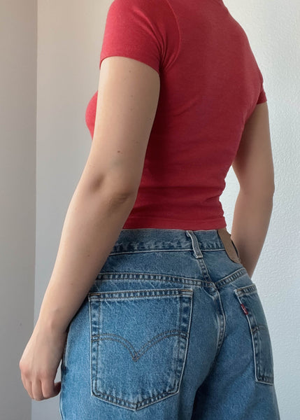 Red & White Horse Tee (S)