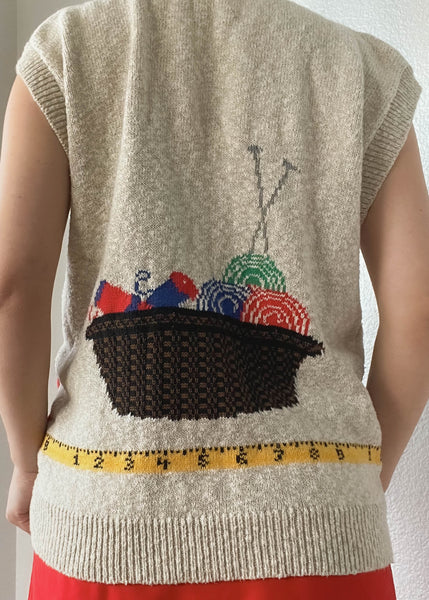 80's Sewing Vest (S-M)