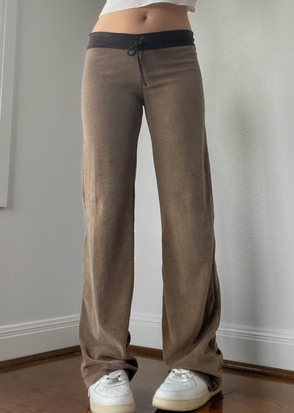 Mocha Drawstring Pants (M)