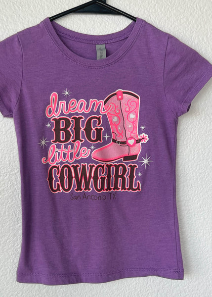Y2k Purple & Pink Cowgirl Tee (XXS)