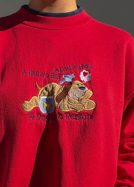 A Dog is a Person Crewneck (S-M)