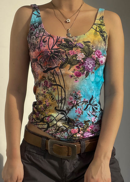 Gabriella Y2k Printed Tank (S-M)