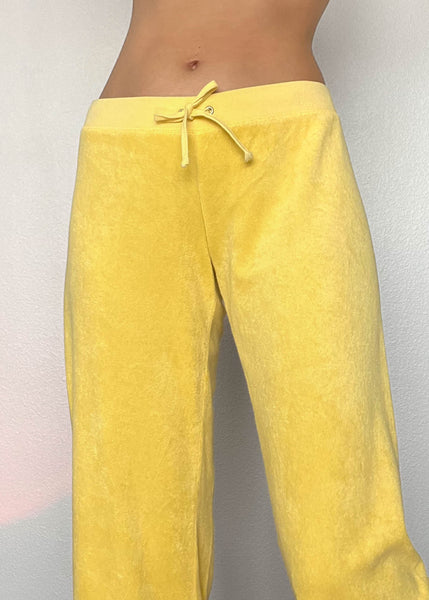 Y2k Yellow Juicy Pants (S-S/M)