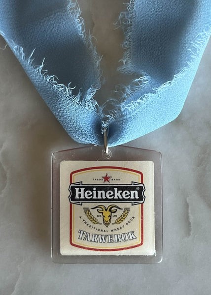 90's Heineken Tag Choker