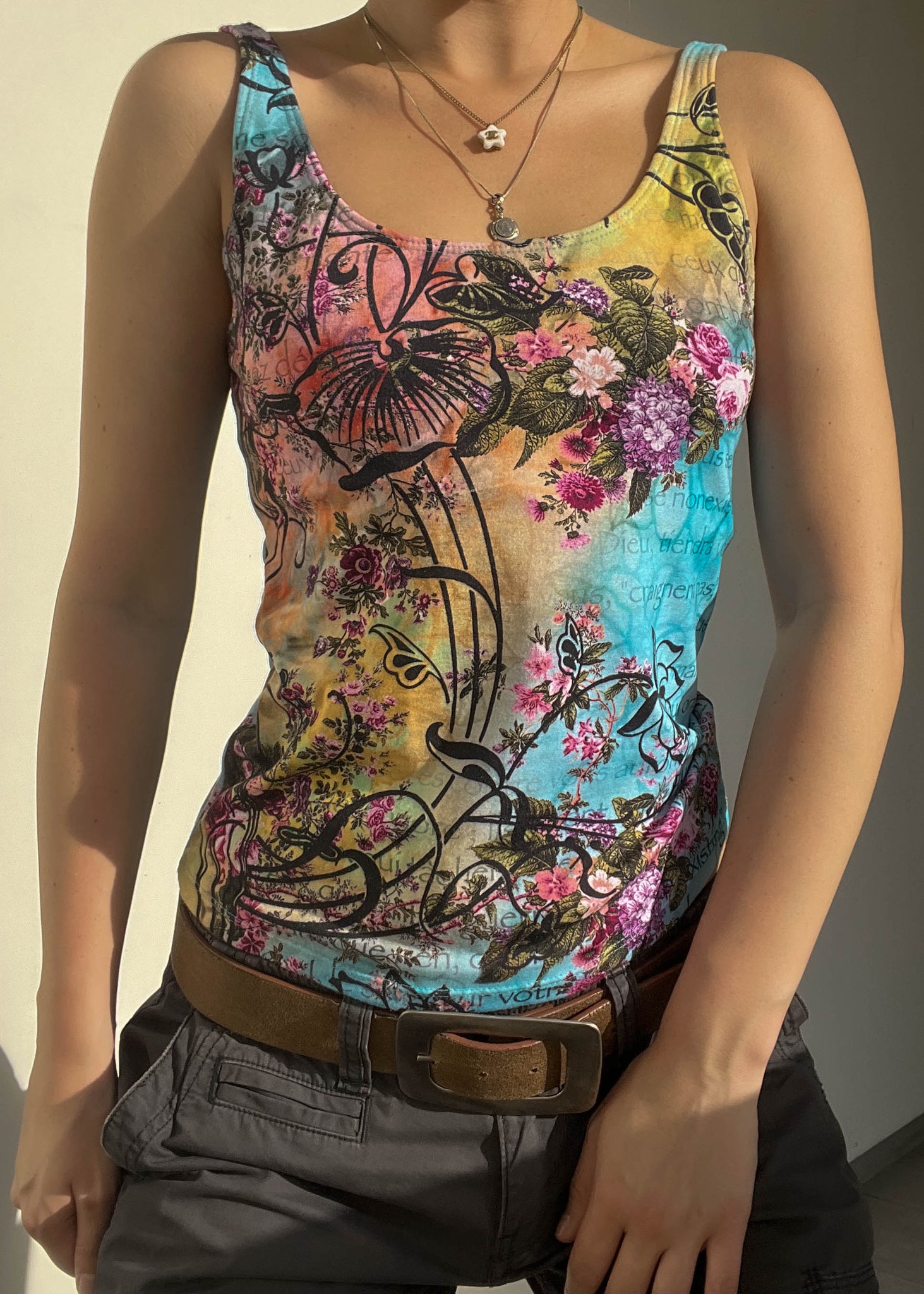 Gabriella Y2k Printed Tank (S-M)