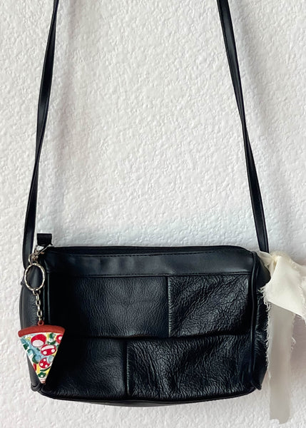 80’s Black Leather Purse