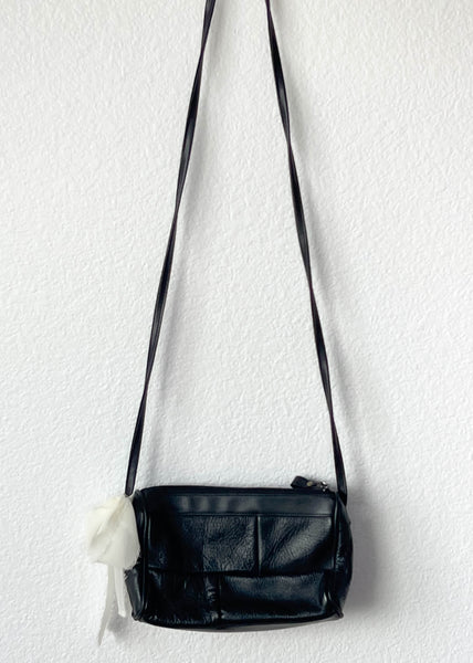 80’s Black Leather Purse