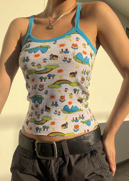 Y2k Happy Neighborhood Tank (S)