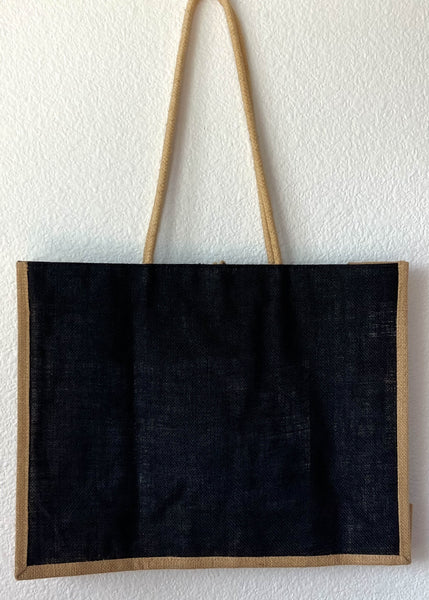 90's Burlap Railroad Tote