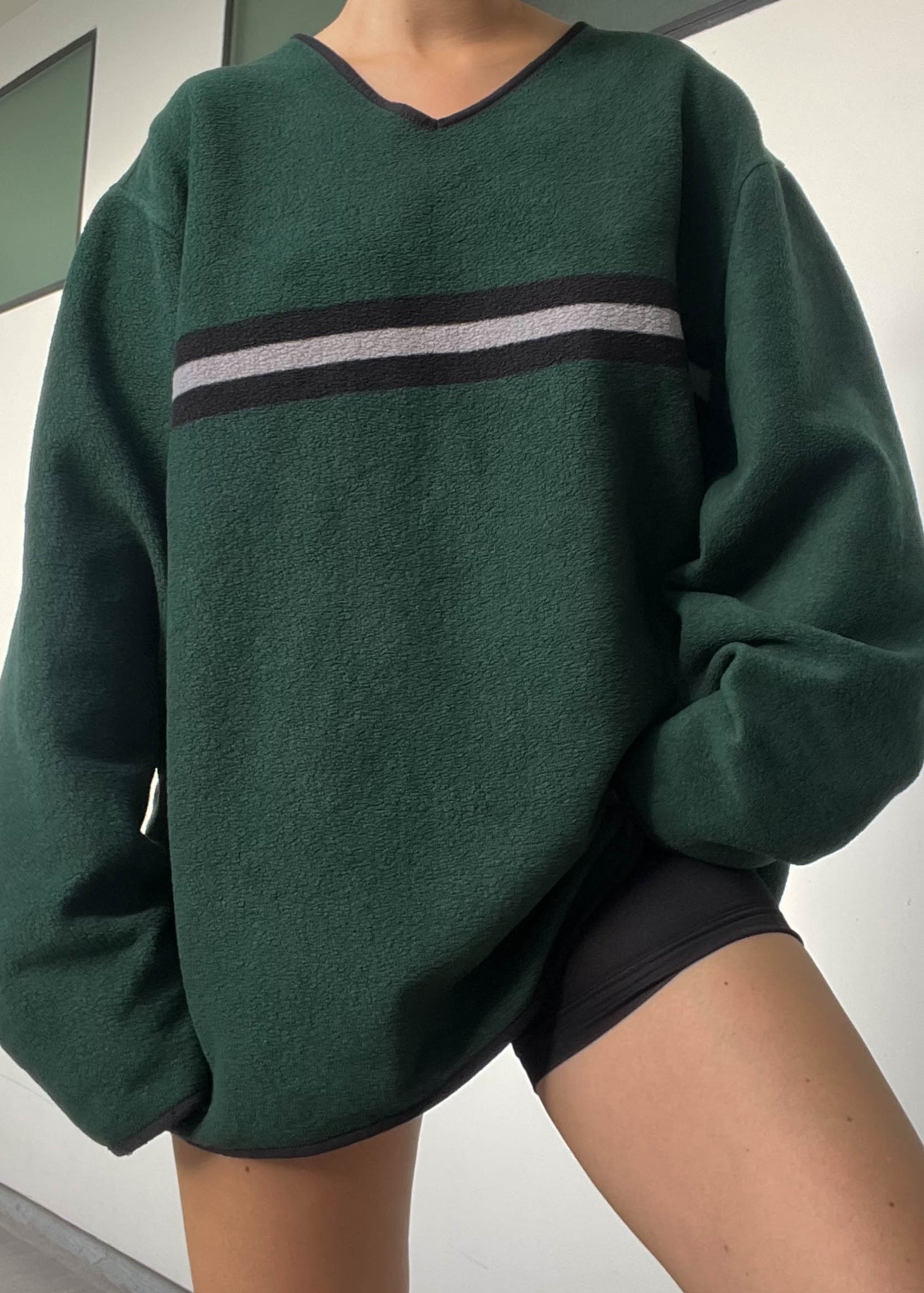 Forest Green Skate Stripe Pullover (XL)