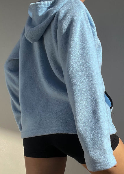 90's Baby Blue Fleece Jacket (L)