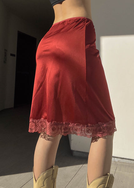 Kendall 80’s Midi Slip Skirt (S)
