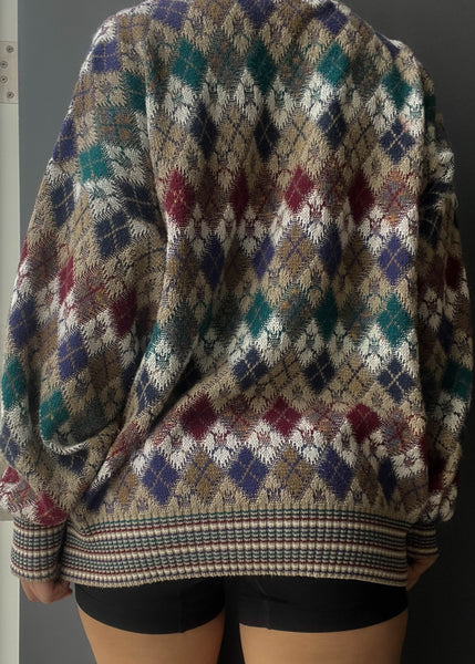 Luka 90's Argyle Knit (L)