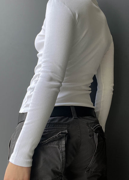 White & Blue RL Long Sleeve (S)