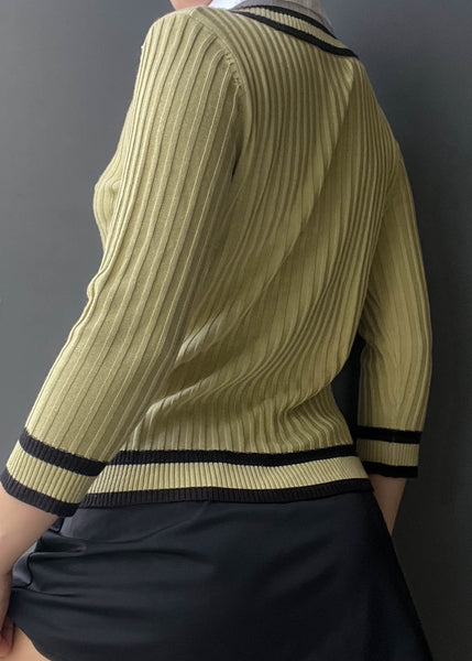 Ceila Layered Lime Knit (S)