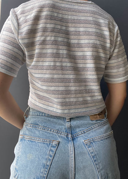 Davallu 90's Striped Tee (S-M)