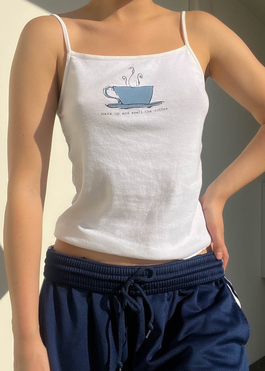Y2k Coffee Tank (SM) Retro and Groovy