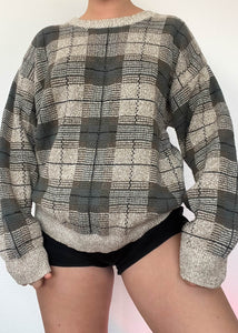 Billy 90's Plaid Knit (M)