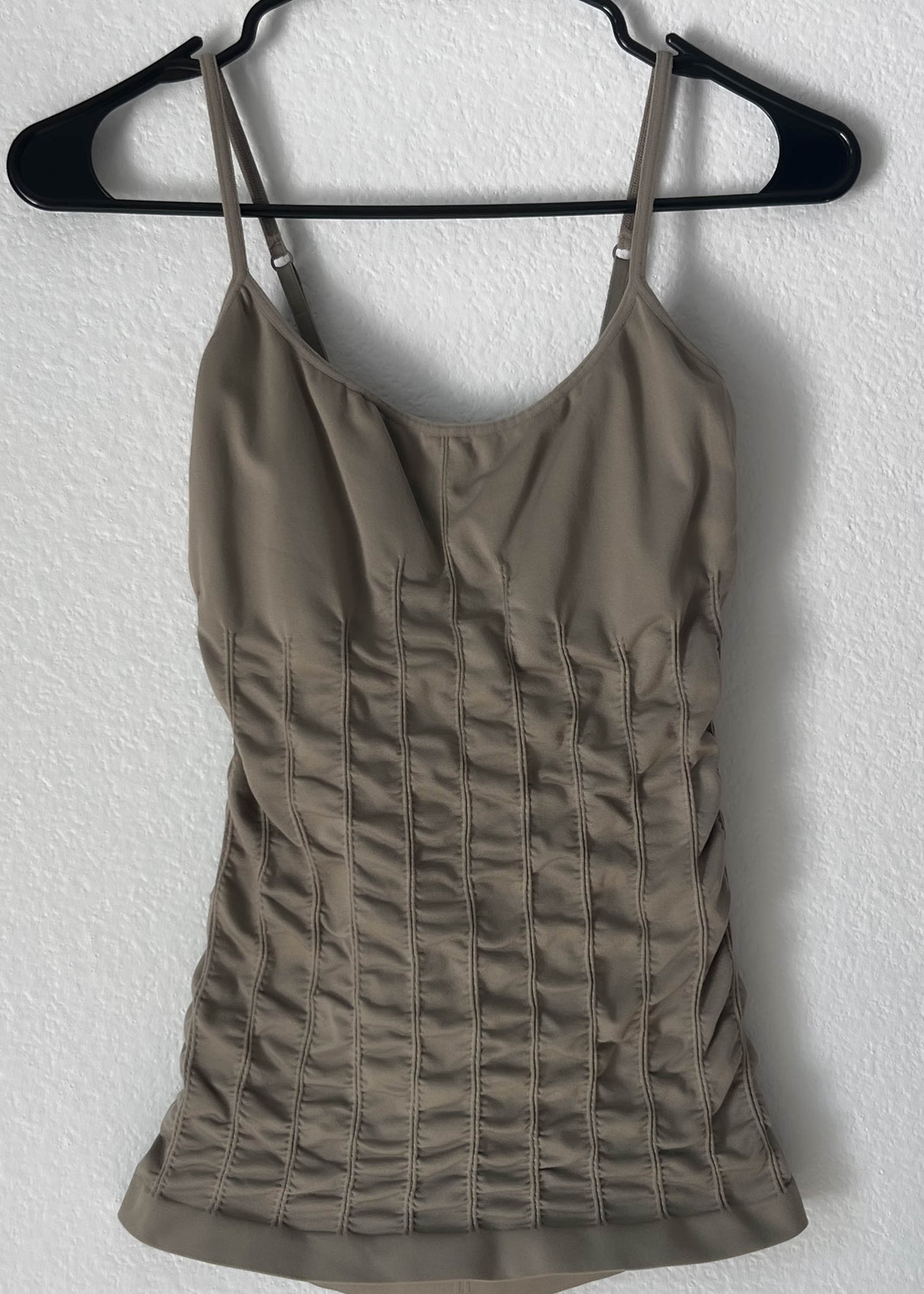 Y2k Mocha Scrunch Tank (S)