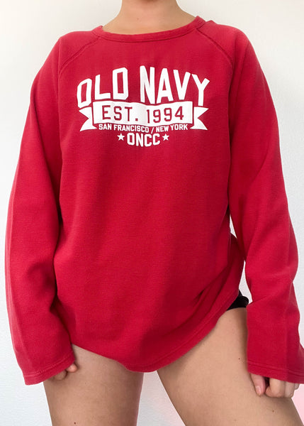 Y2k Red Old Navy Long Sleeve (L-XXL)