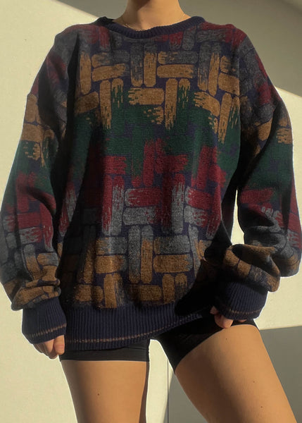Emilio 80's Patterned Knit (L)