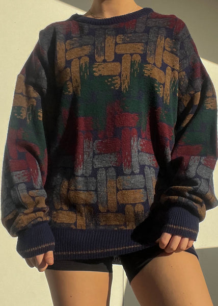 Emilio 80's Patterned Knit (L)