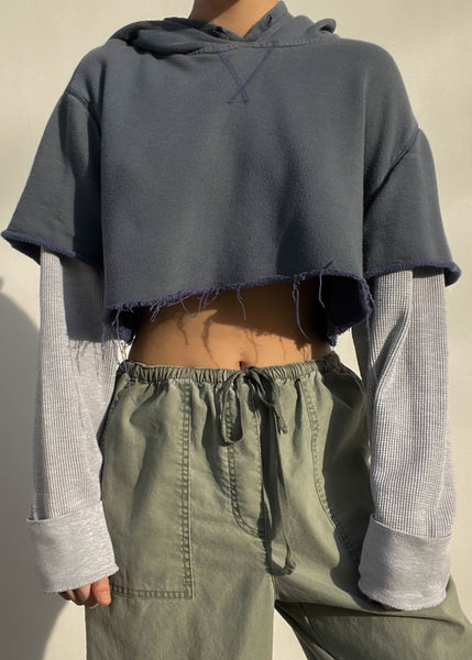 Layered Hoodie Top (M-L)