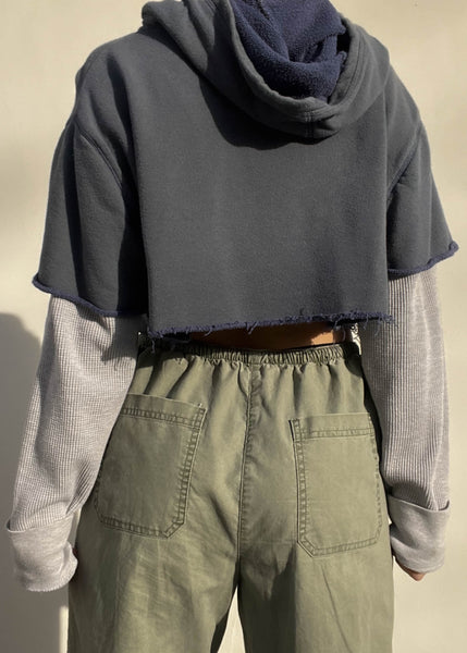 Layered Hoodie Top (M-L)