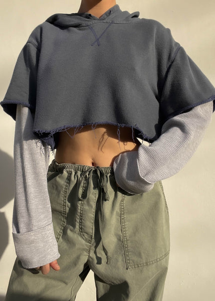 Layered Hoodie Top (M-L)