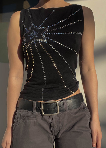 Y2k Sequin Star Tank (S)