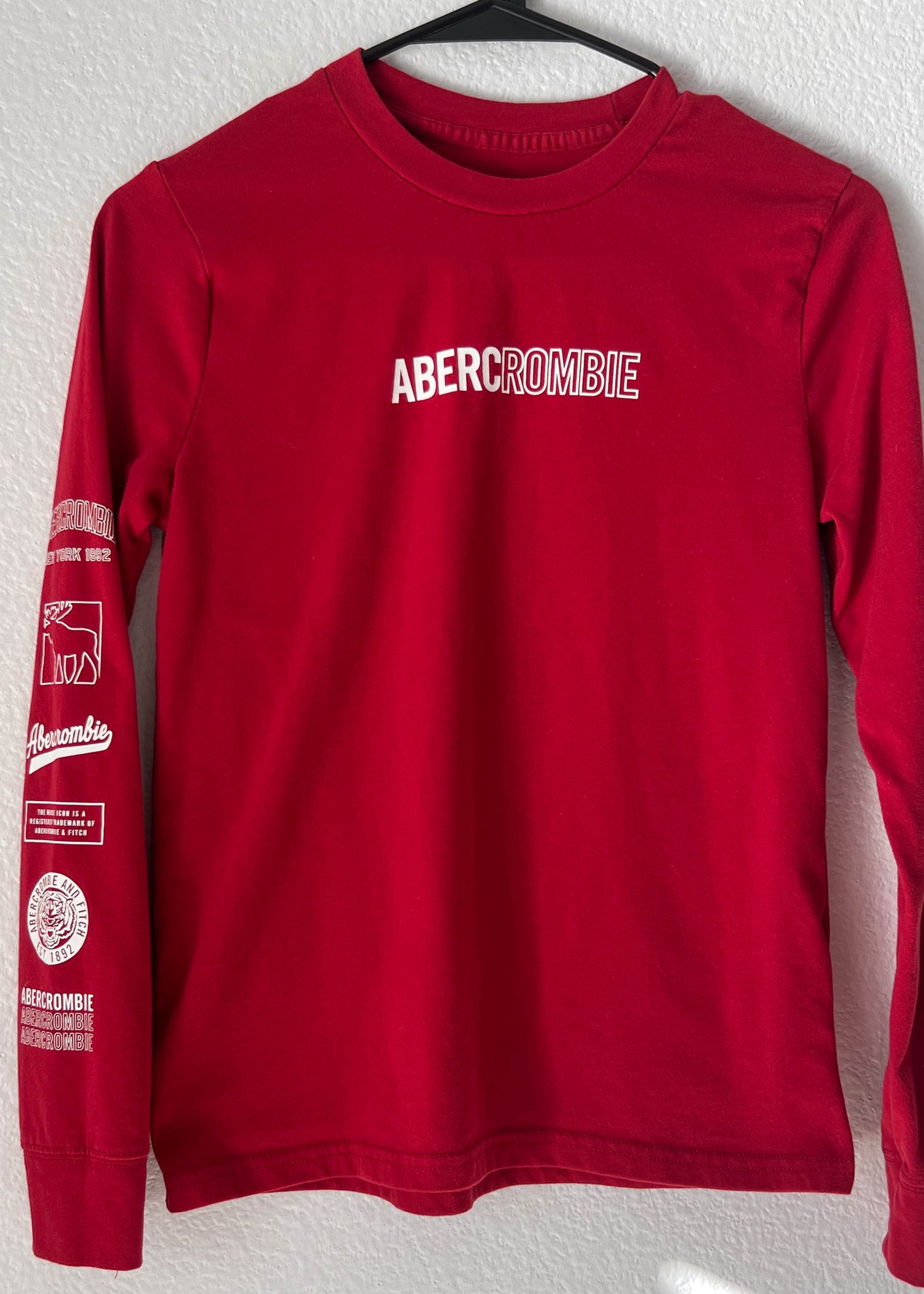 Y2k Red & White Abercrombie Top (S)