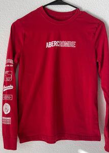 Y2k Red & White Abercrombie Top (S)