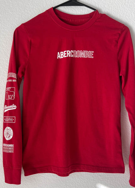 Y2k Red & White Abercrombie Top (S)