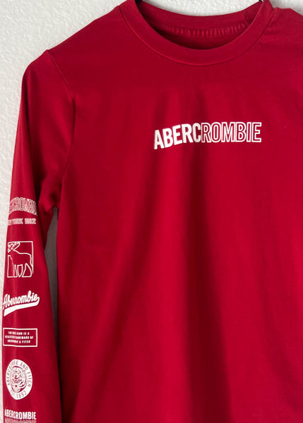 Y2k Red & White Abercrombie Top (S)