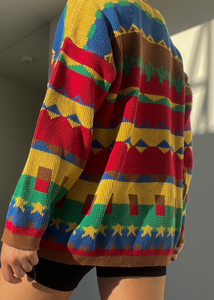 80's Rainbow Desert Knit (M-L)