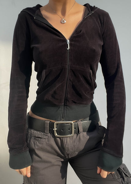 Black Juicy Velour Jacket (S)