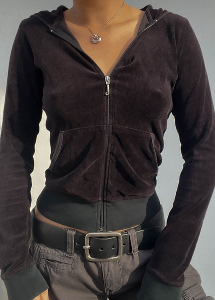 Black Juicy Velour Jacket (S)
