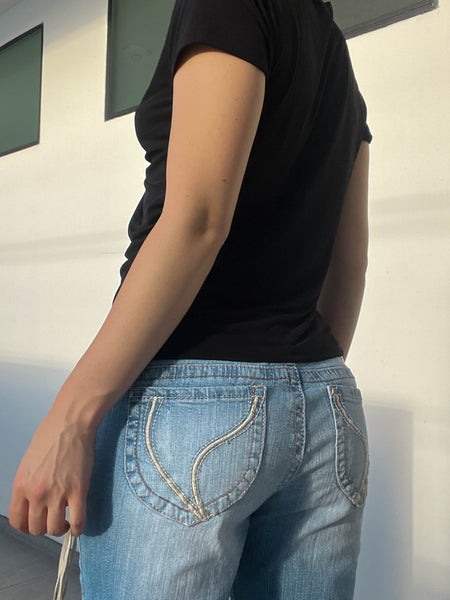 Y2k Black O-Ring Top (M)