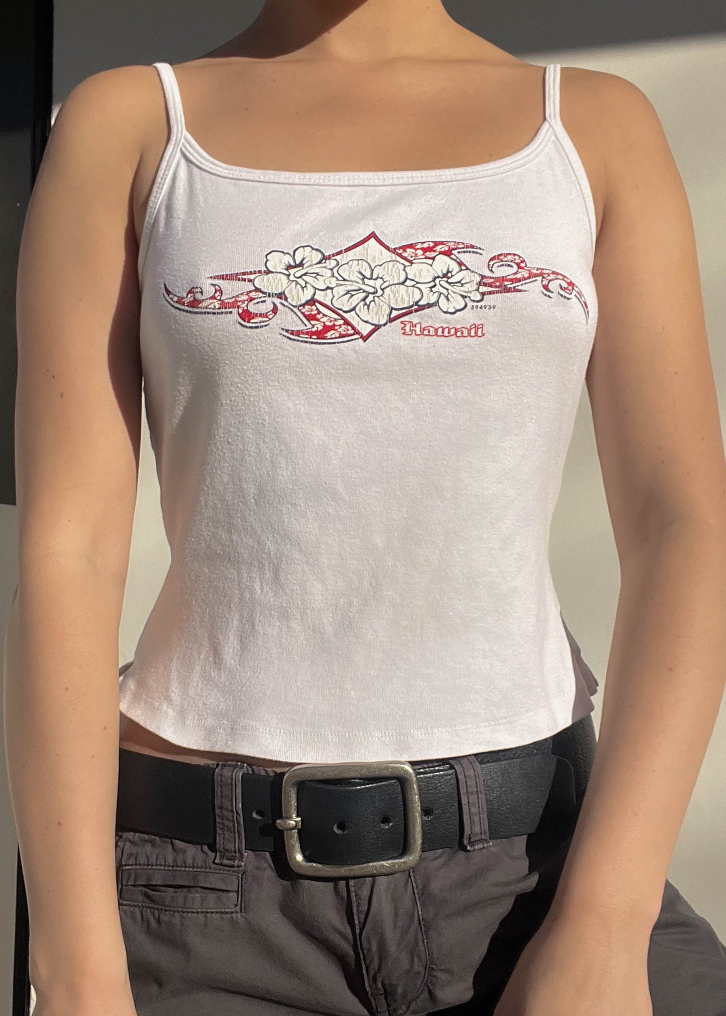 90's White Hawaii Tank (S)