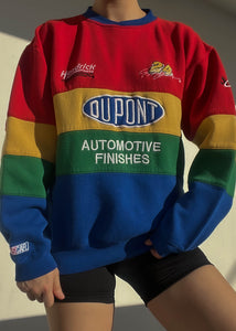 90's Rainbow Race Sweatshirt (S-M)