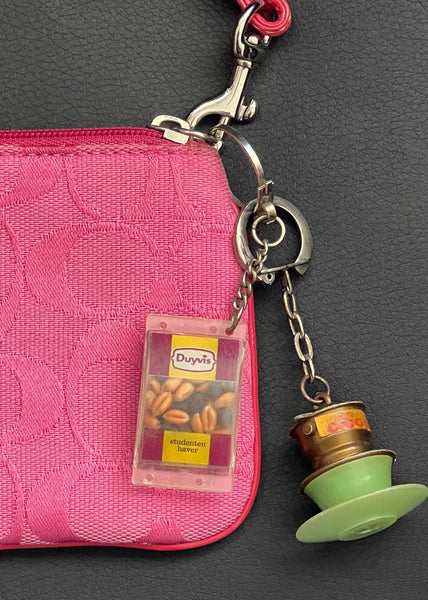 Pink Coach Bag w/ Coffee Charms