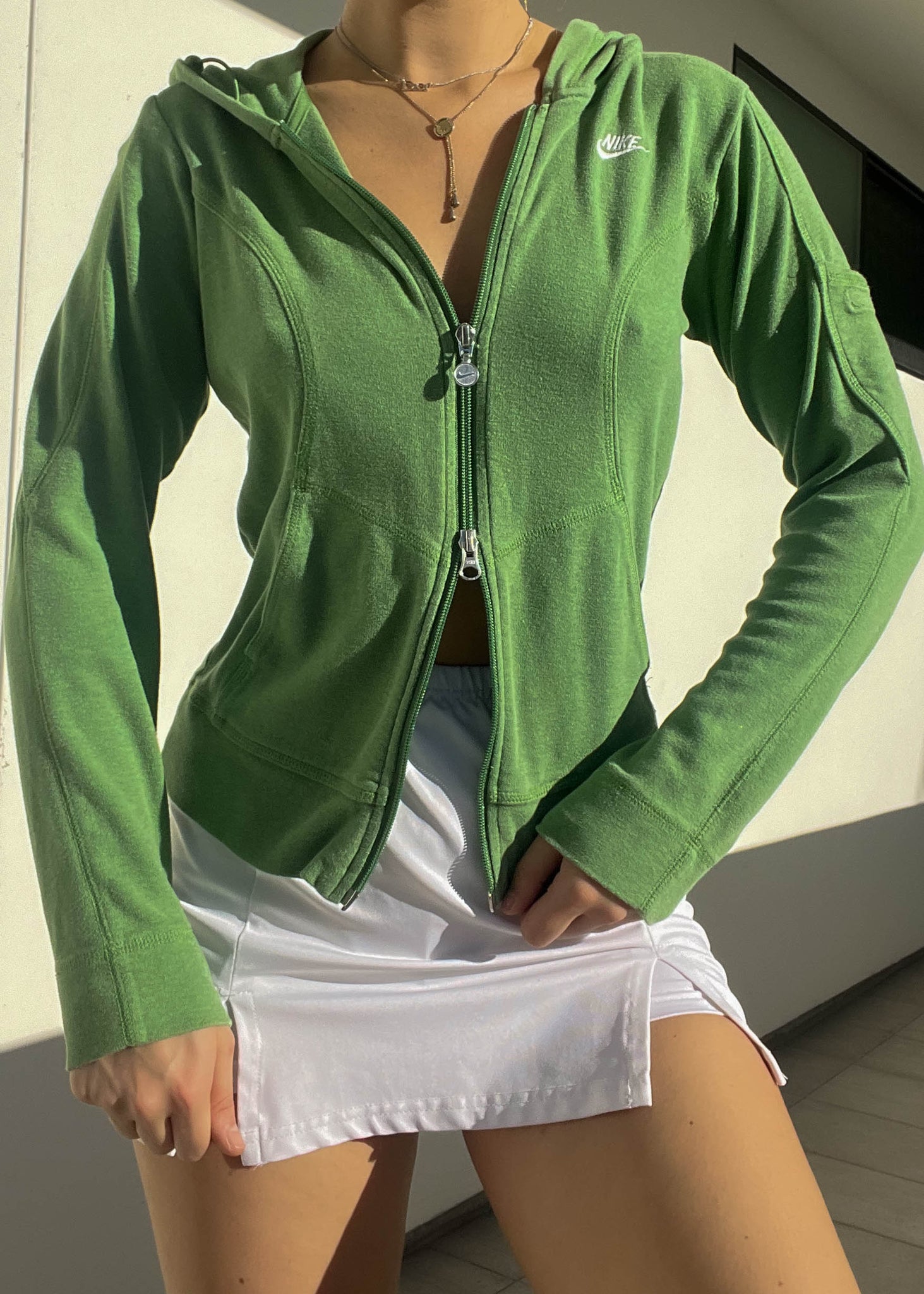 Green Nike Double Zip (S)