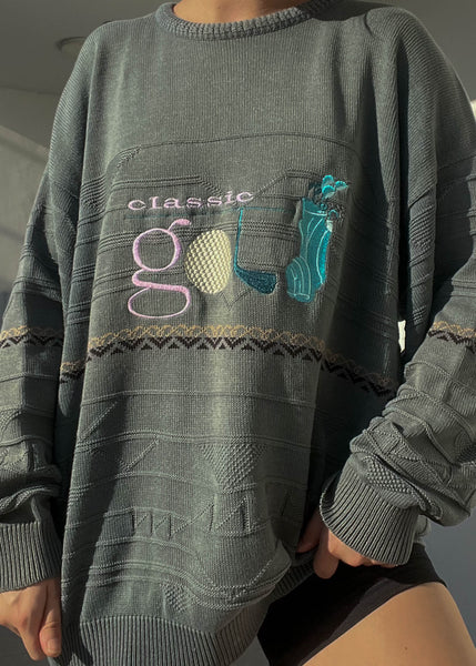 Sage 80's Golf Knit (L)