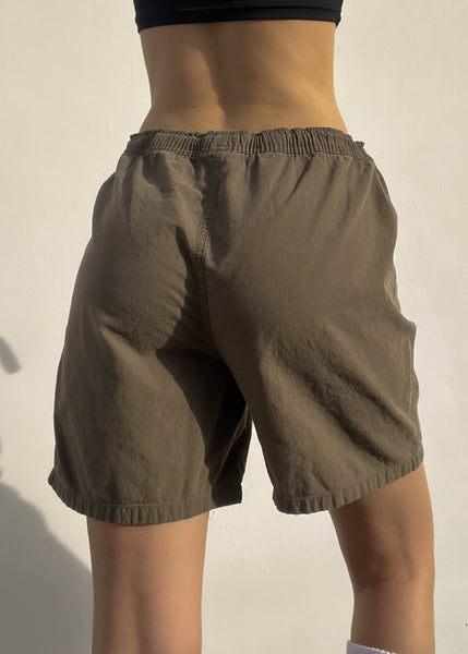 Olive Drawstring Shorts (M)